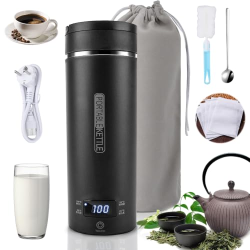 Mini Bouilloire Portable Electrique de Voyage,Bouilloire de Voyage 500ml