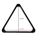 OKKO Billiard Pool Table Heavy-Duty Deluxe Plastic 8 Ball Triangle Rack for 2 1/4