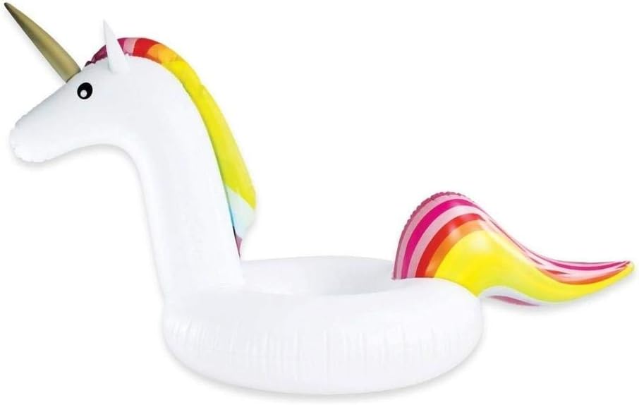 Inflatable Unicorn Pool Ring by 98 Coast Av
