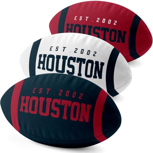Image of ANTKING Houston Throw Pillow Custom Name Number for Men Boy Gifts | Personalized Gift for Youth for Birthday Christmas