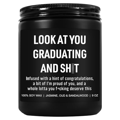 Younift Funny Grad Candle, 2026 Graduation Gifts for Her, Him - College, High School, Masters...