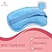Gel Eye Mask - Hot or Cold Compress Pack Eye Therapy | Cooling Eye Mask for Dark Circles & Puffiness, Puffy Eyes, Dry Eyes, Headaches, Migraines, Sinus - Reusable Eye Face Mask | Ergo Gel Bead (Clear)