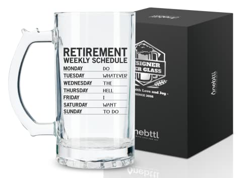 Meilleur cadeau unique de retraite pour homme, tasse à bière cadeau