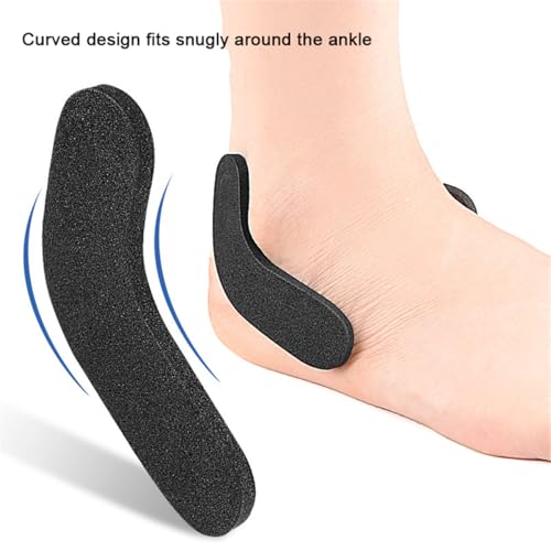 Ski Snowboard Boots Fitting Pads, 10 Pcs Self-Adhesive Foam Padding, Thick J Bars Ski Boot Insert Pads Anke Protection Wrap to Reduce Heel Lift & Ankle Blisters, Black