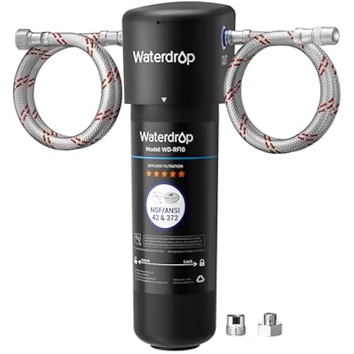 Waterdrop 10UA Under Sink Water Filter System, NSF/ANSI 42 Certified 1 Year