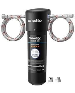 Waterdrop 10UA Under Sink Water Filter System, Reduces Lead, Chlorine, Bad Taste & Odor, Under Counter Water Filter Direct Connect to Kitchen Faucet, NSF/ANSI 42 Certified, 11000 Gallons, USA Tech