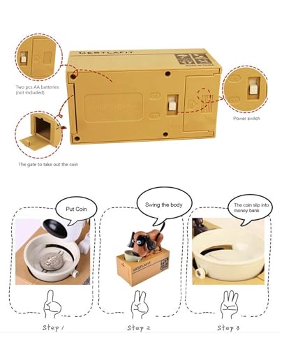 Tirelire chien Mignon Choken Bako pour déco de burea - 6