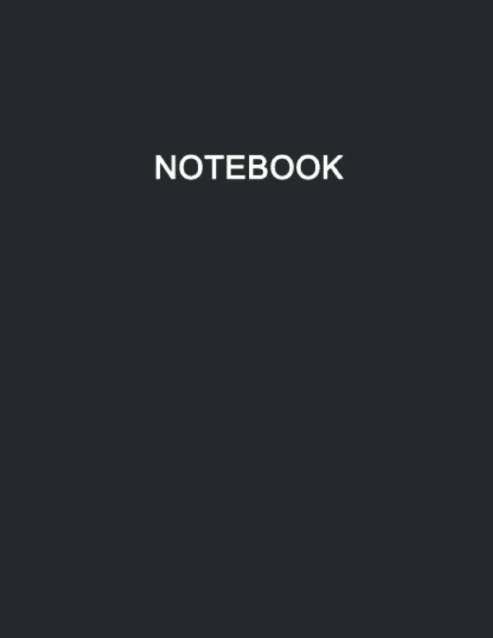 Notebook: Luxe lined Notebook Journal, Black Notebook, Large, Size 8.5 x 11 inches, 120 Pages: College Ruled paper