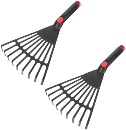 BESPORTBLE 2Pcs Durable Garden Rakes for Loosening Soil and Clearing Leaves Handheld Agricultural Tools for Lawn and Outdoor Cleanup for Weeding and Soil Cultivation image 3