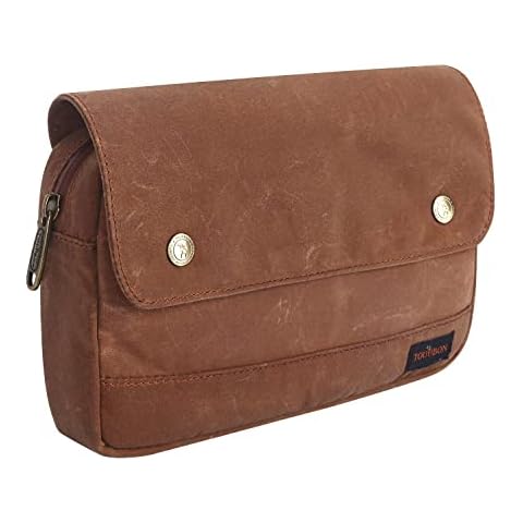 Tourbon Fahrradtasche aus Wachs-Segeltuch Cover