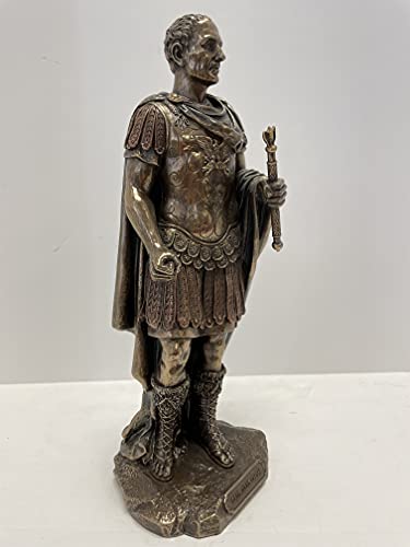Estatua de Julio César en Uniforme Militar Romano Acabado Bronce miniatura 3
