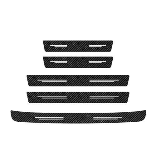 Protection seuil de coffre en carbone pour Focus Fiesta Mondeo Finition premium 5 pièces