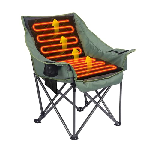 Foldable Electric Heat Pad, Portable Heated Chair Pad, 3 Level Adjustable & Fast Heated, USB Winter Heating Pads with Pockets for Outdoors, Camping Trip, Indoor, Present