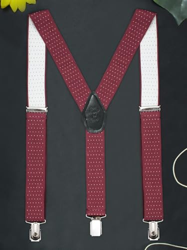 Image of Peluche Steaming Polka Dot Suspenders (3.5cm Strap Width Elastic)