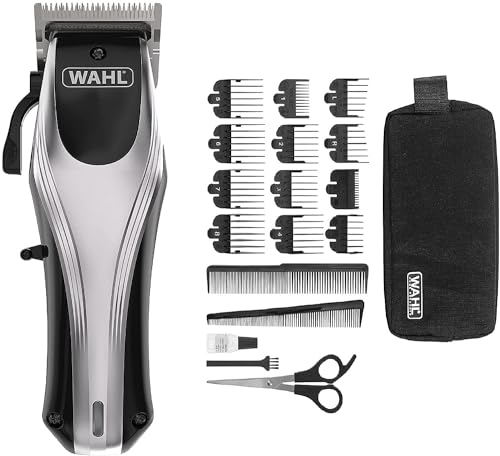 WAHL Lithium Ion Multi cut Pro Hair Clipper Rechargeable hair clipper with Powerful Motor cordless hair clipper 12 different hair length combs 120 minutes of run time with 2-hour charge-09657-027
