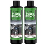 AIUKBL Graphene Plastic Restorer &amp; Ceramic Coating Kit - Ultimate Car Detailing Solution - Resists Water, UV Rays, Dirt - Highly Concentrated Hydrophobic Trim Coating (2Pack)
