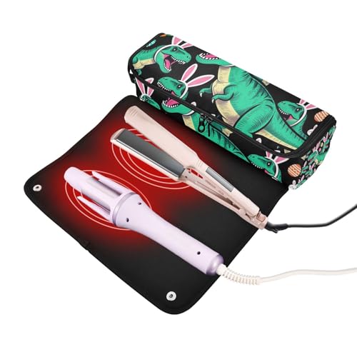 Bolsa de Viaje para Herramientas de Cabello con Almohadilla Resistentes al Calor y Organizadora de Accesorios Desmontable miniatura 2