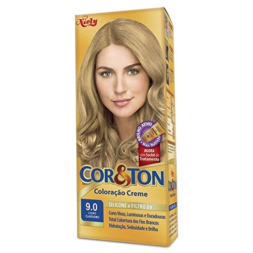 Kit Tintura  Cor&Ton 9.0 Louro Claríssimo 180 g, Niely