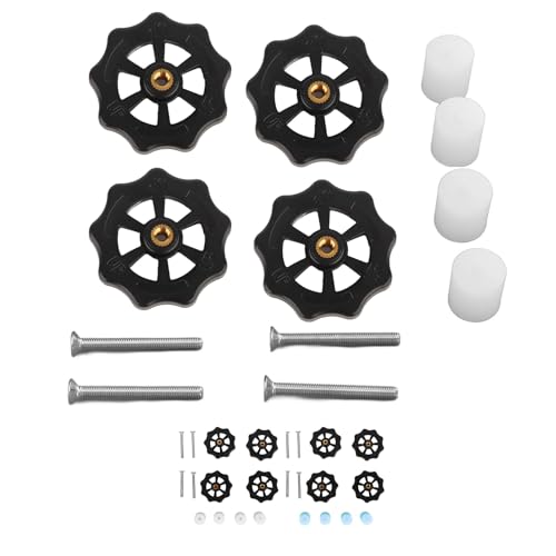 3D Printer Bed Adhesion, 3D Printer Hot Bed Leveling Nuts Kits Good Stability High Hardness 3D Printer Heat Bed Leveling