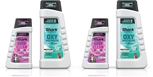 Image of Shark StainStriker Pet Bundle for All StainStriker Portable Carpet Cleaners, Includes 32oz OXY Multiplier formula and 16oz Deep Clean Pet formula, PXCPBUNDLE (Pack of 4)