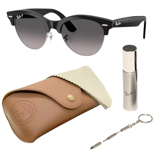 Ray-Ban RB2341 CLUBMASTER WAY Square Shaped Sunglasses for Men & Women with Official RAYBAN Eyewear Kit