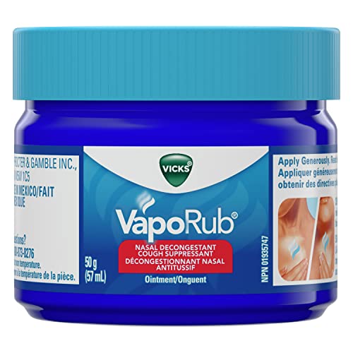 Vicks VapoRub Décongestionnant nasal, antitussif, soulagement du rhume