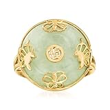 Ross-Simons Gemstone Good Fortune Butterfly Ring in 18kt Gold Over Sterling