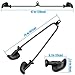 Ergonomic Tricep Rope Pull Down Attachment, Upgraded Long Triceps Rope Cable Attachments for Gym, Lat Pull Down Bar for Cable Machine, Tricep Lat Pulldown Workout Cable Attachments (HAND ROPE-06)