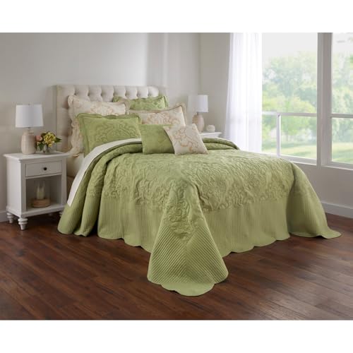 Image of BrylaneHome Amelia Bedspread - Full, Sage