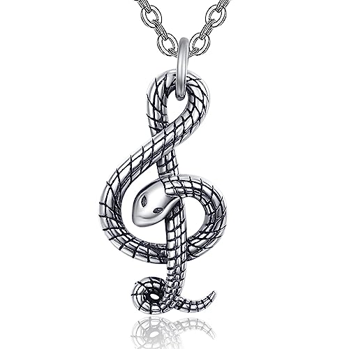 Dreamboat Snake Necklace For Women Men 925 Sterling Silver Vintage Snakes Pendant Snake Jewelry Gifts For Friends #TOP8