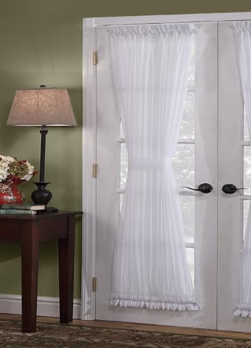 Today's Curtain, Emelia Door Panel Sheer 63", White, 41" W