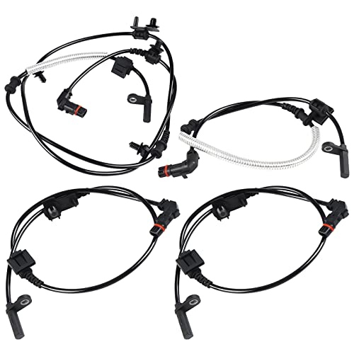 WMPHE 4 Pcs ABS Wheel Speed Sensor Compatible with Dodge Charger Challenger Magnum 2006 2007 2008 2009, Chrysler 300-2005 to 2010, Replacement for 4779244AC, 4779247AA, Front and Rear