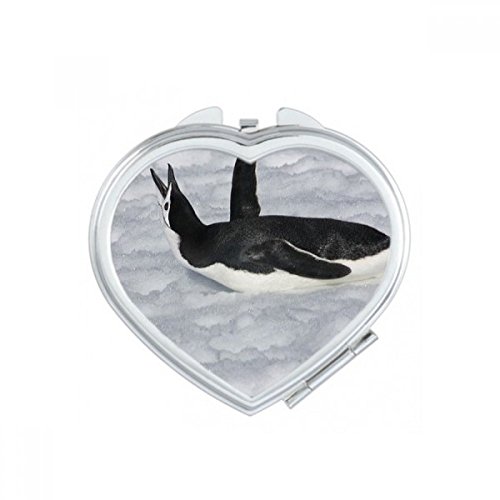 Miroir de poche mignon motif pingouin, le petit cadeau multicolore idéal pour elle