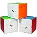 OJIN Cube specifico Puzzle Set-Pack di 3 (Include 3X3 Angolo di fluttuazione Puzzle Cubo, Windmill Cube 2x3 Forma MOD, Fisher Cube 3x3x3 Forma Twisty Puzzle) (Senza Adesivo)
