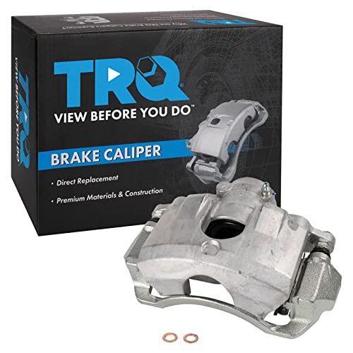 Image of TRQ Front Right Brake Caliper w /Bracket Passenger Side