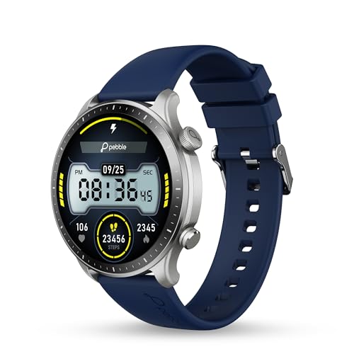 Image of Pebble Cosmos Luxe 3 | 1.43 inch Amoled Display | BT Calling Smart Watch for Men | Health Suite | Multiple Watch Faces