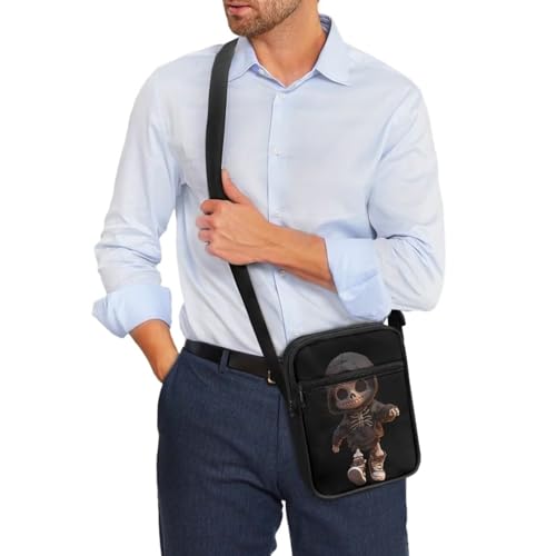 Small Crossbody Shoulder Bags Polyester Satchel Messenger Sling Purse Bag for Women Men3