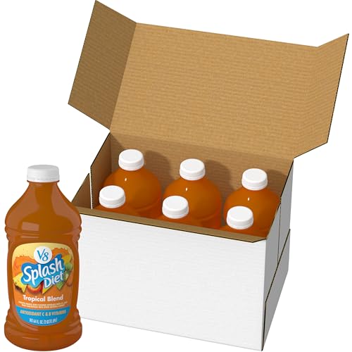 Image of V8 Splash Diet Tropical Blend Diet Juice Drink, 64 Ounce Bottle (Pack of 6)