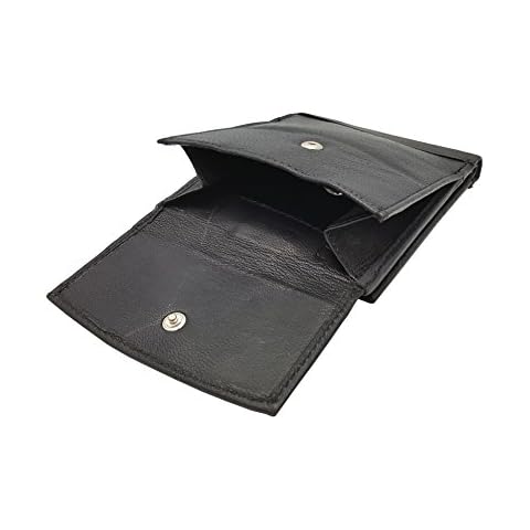 Mens Designer BUONO PELLE Genuine Real Soft Leather Wallet with Large Coin Pocket/Pouch Gift Boxed Cover