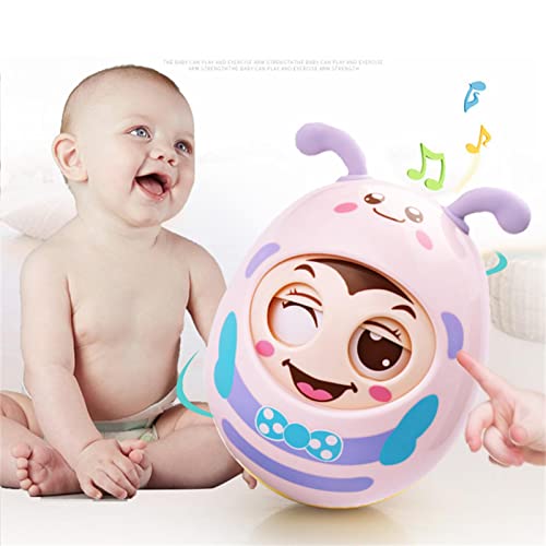 Brinquedo Wobbler - Brinquedo de tempo de barriga de abelha piscando para crianças 1-3 - Brinquedos