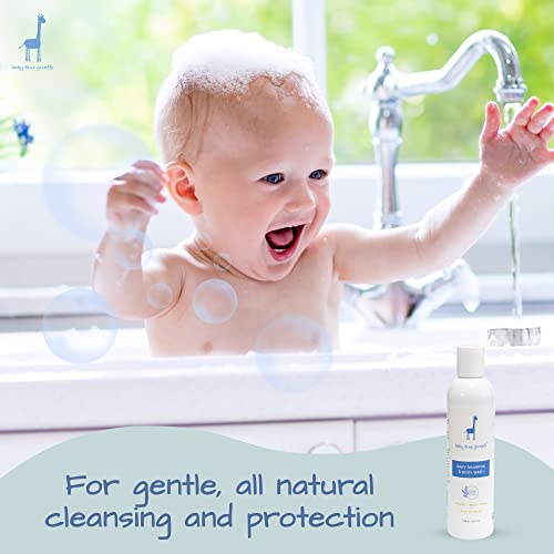 Baby Blue Giraffe Baby Shampoo And Body Wash, Natural Baby Wash And Mild Baby Shampoo, Gentle Baby Soap And Shampoo For Sensitive Skin And Hair, No Harmful Chemicals, 8 Fl Oz #TOP3