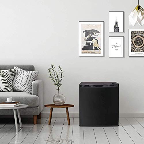 Antarctic Star Compact Chest Upright Freezer Single Door Reversible Stainless Steel Door, Compact Adjustable Removable Shelves For Home Office, 1.1 Cu.black #TOP6