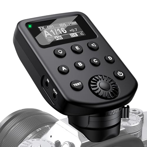 AODELAN Wireless Flash Trigger Transceiver Compatible with Godox 2.4G X System & Flashpoint R2, 650FT Range, 32 Channels, 5 Groups, Modeling Light Control, Non-TTL/HSS, for Canon for Sony for Nikon