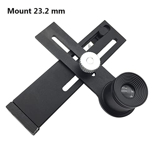 Microscope 23.2mm 30mm 30.5mm Metal Microscope Holder, with 10X Eyepiece(Mounting 23.2mm)