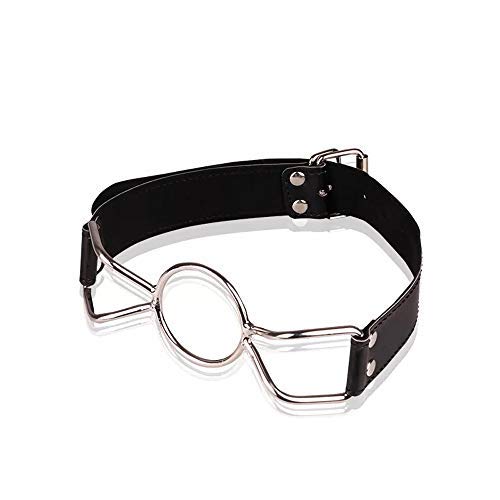 Tibemi 口枷 smグッズ よだれ 猿ぐつわ sm コスプレ ギャグボール PUベルト 調整可能 smのアダルトグッズ Mサイズ