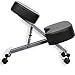 Tabouret Ergonomique, Siege Assis Genoux, Chaise à Genoux, 50 * 67 * (47-67) cm, Support en Aluminium + siège en Cuir Artificiel, Hauteur réglable, Mobile (JE286361_02)
