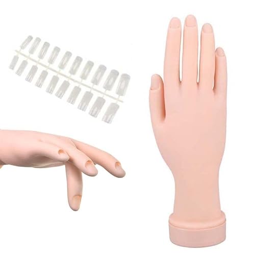Practice Model Hand Nail Art Trainer Hand Fake Hand for Acrylic Gel False AU NEW