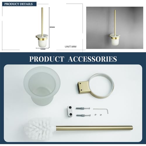 Lot de 4 anneaux porte-serviettes en acier inoxydable doré brossé – Accessoires de salle de bain pour serviettes, lunettes et peignoirs – Décoration d'intérieur élégante et fonctionnelle