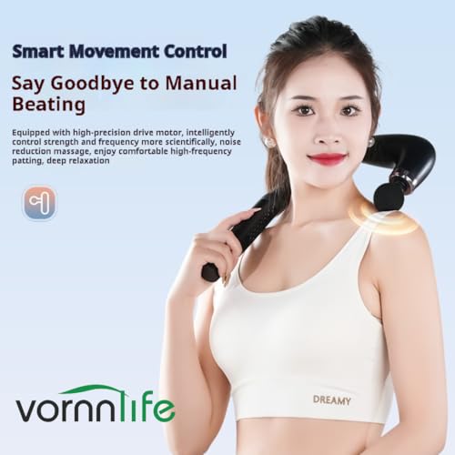 Image of U Shape Massager Gun for Neck,Back & body Pain Relief - Deep Tissue, Rechargeable Cordless Electric Massager for Shoulders, Muscle Relaxation & Sports Recovery, 9 Speed and 9 mode
