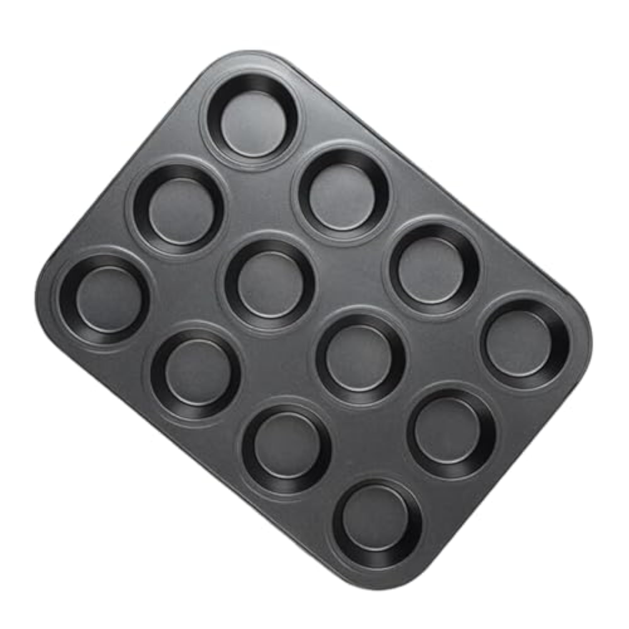 12-Cavity Muffin Pan for Homemade Cupcakes